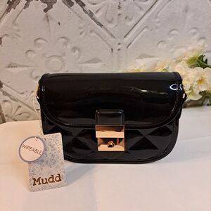 Mudd New Trendy Black Messenger Bag Crossbody Style Small Bag